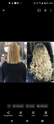 Colocação de mega hair 