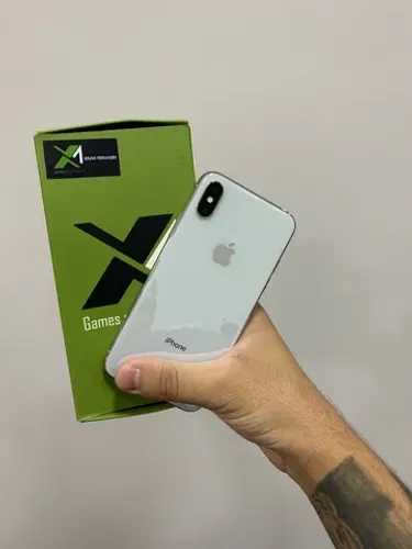 iPhone X prata com garantia > levamos hoje na sua casa 