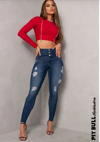 Calça Jeans Modeladora Cintura Perfeita Pit Bull Jeans 