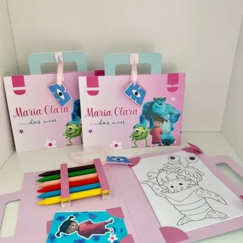 10 maletinhas de colorir 