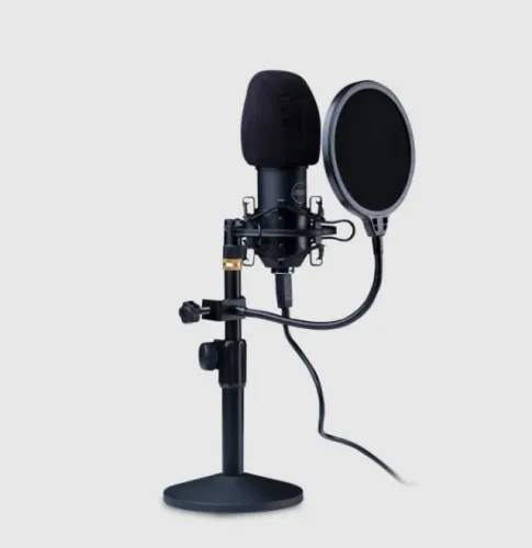 Microfone Broadcaster Pro USB 2.0 Preto Dazz 005380