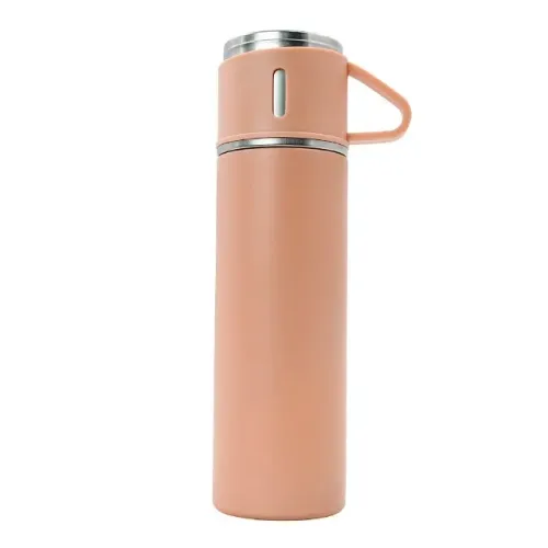 Garrafa Copo De Café Térmico Antivazamento Parede Dupla Inox 500ml Cores
