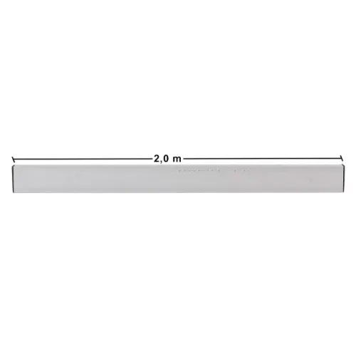 Régua de Alumínio Bitubular Leve para Pedreiro 4,42cm x 2,05cm Libra 2,5 M