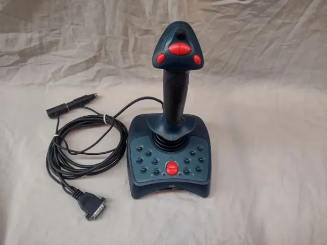 Joystick Cyclone 3d Pc Retro Gameport 15 Pinos - Leia Tudo