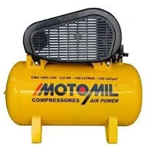 Compressor de Ar Monofásico 2HP 60HZ até 10 Pés 100L Motomil