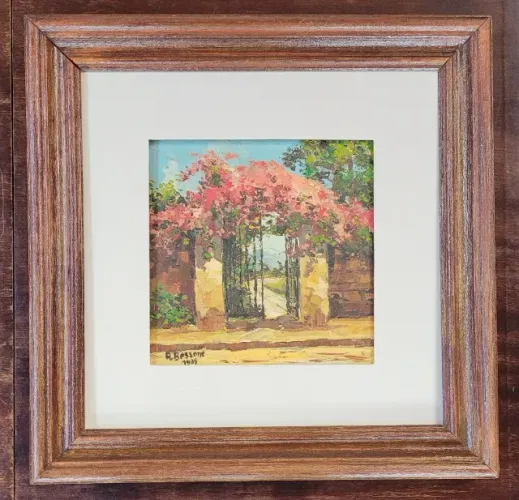 Óleo Sobre Tela "Portão" - 1985, Amira Bessone