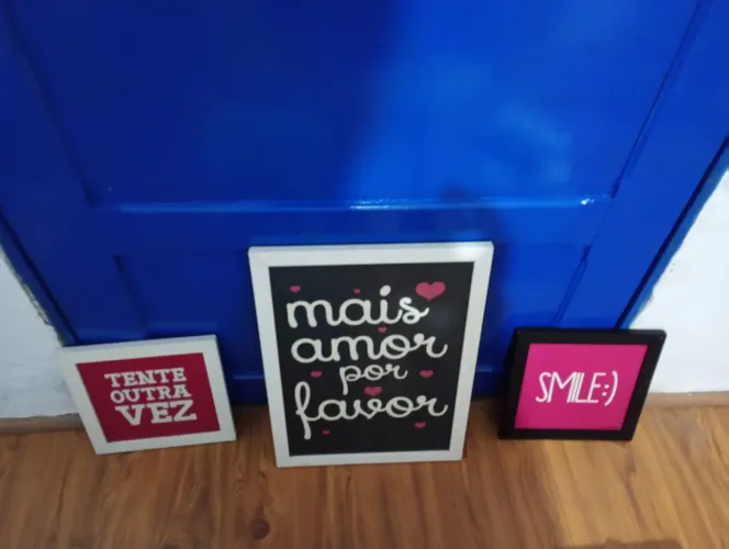 Quadros decorativos com frases inspiradoras