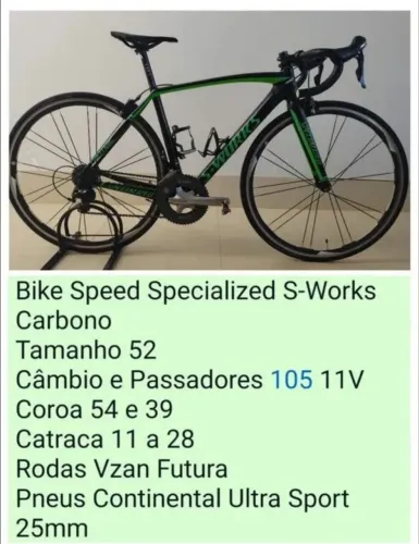 Bike Speed Specialized SL5 S-Works Carbono