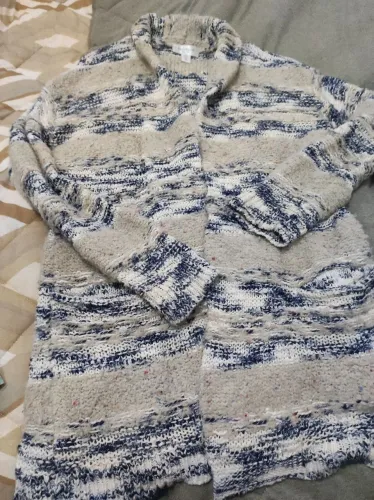 Cardigan Tricot Listrado - Conforto e Estilo!