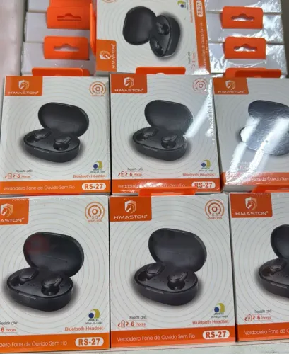 Fone de Ouvido Bluetooth Sem Fio H'MASTON RS-27