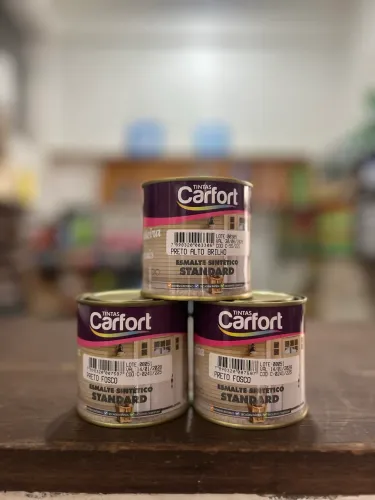 Esmalte Sintético alto brilho Preto 225ml