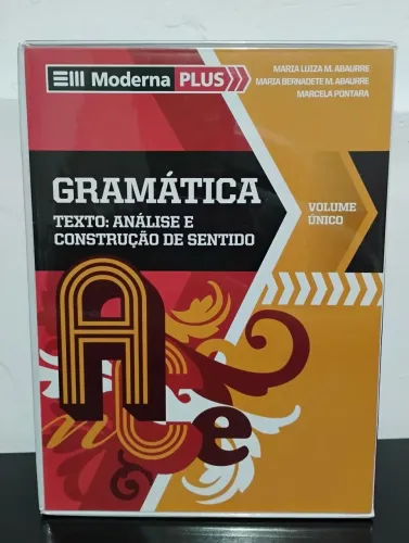 Livro de Gramática Português Texto Análise Volume Único 