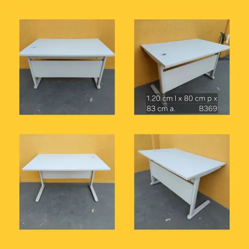 Mesa de escritório cinza - 1,20m x 80cm