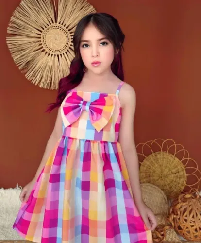 Vestido xadrez Infantil 