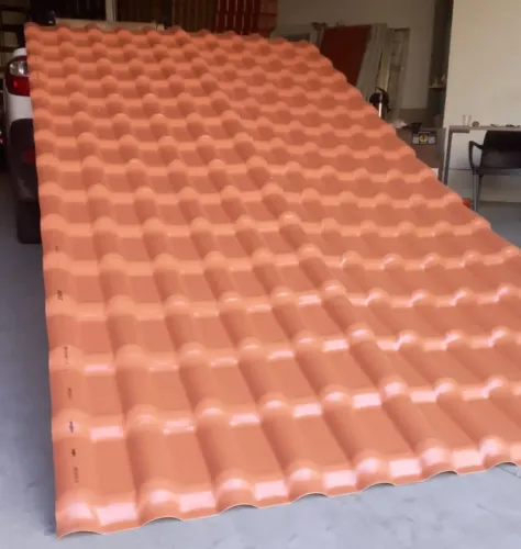 Telha PVC, Modelo Plan - 3,30x0,88 - Terracota