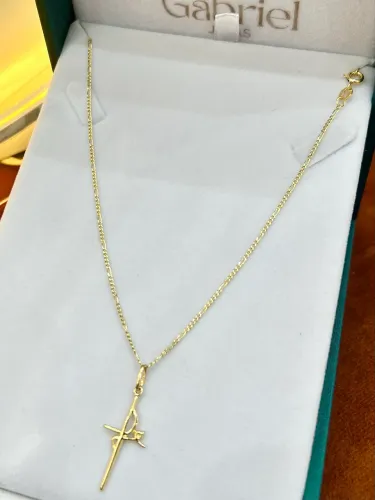 Cordão feminino + pingente 2.5g novo ( LOJA )