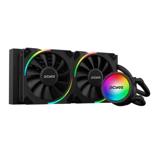 Water Cooler Sangue Frio 3 ARGB Black Vulcan 240mm - TDP 250W - Novo - Loja Coimbra