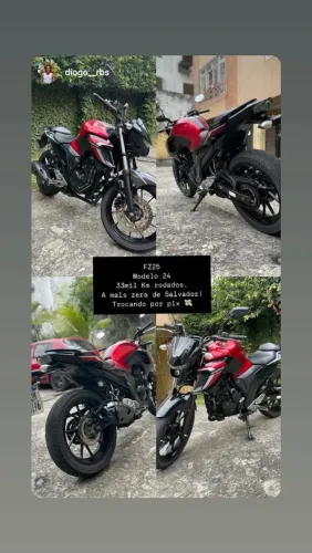 Vendo moto fazer valor R$ 21.500,00