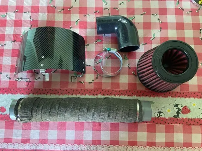 KIT INTAKE ESPORTIVO ARGO - FILTRO RS + DEFLETOR + TUBULAÇÃO