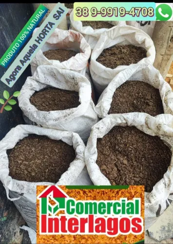 Saco Adubo de Esterco Sequinho e Curtido 