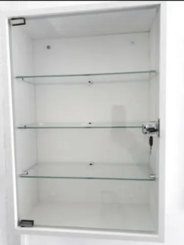 Vitrine MDF suspensa - 20 x 44 x 64cm - branca 