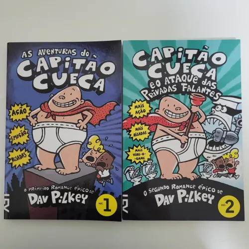 Livros Capitão Cueca - coleção completa com 12 livros