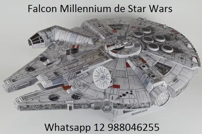 Millenium Falcon de Star Wars Kit para imprimir e montar