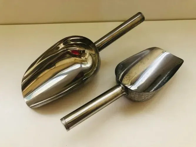 Kit 2 Conchas Pegador Multiuso Inox para Cereais/Gelo/Grãos/Ração - KE HOME