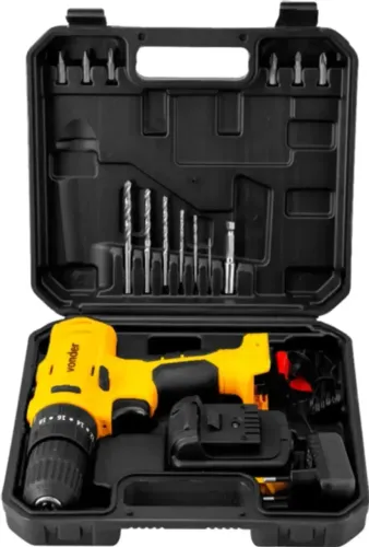 Parafusadeira/furadeira de impacto a bateria, 12 V, fonte de carregamento bivolt automátic