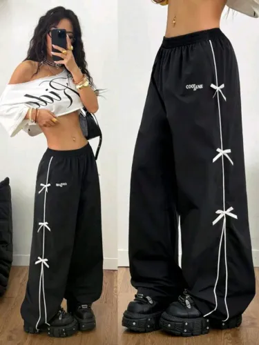 Calça Wide Leg SHEIN Preta (Tamanho G)