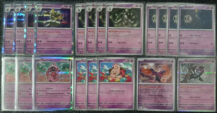 Deck dusknoir cartas originais de pokémon
