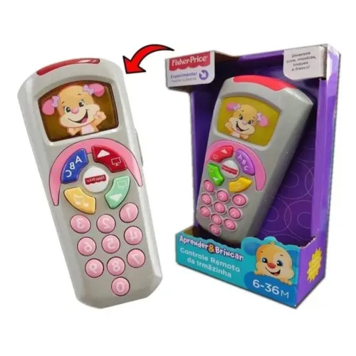 Controle Remoto Infantil Cachorinho Rosa - Fisher Price DLH42