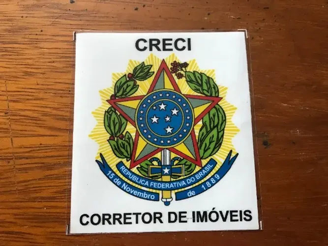 Adesivo Corretor de Imóveis para vidro interno do Carro 