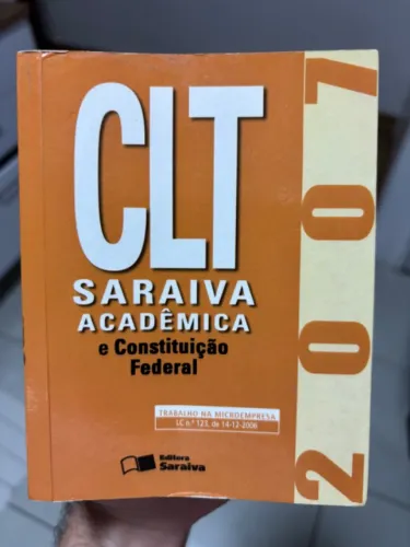 Livro CLT - Saraiva Scadêmica 2007 (Usado)