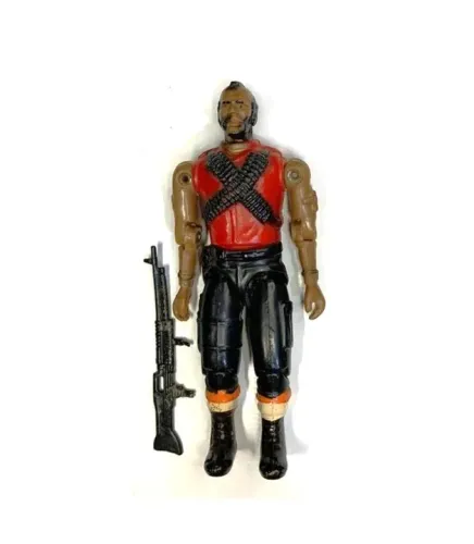 Boneco Glasslite BA Esquadrao Classe A Anos 80 Figura tipo Comandos em Ação Gi Joe