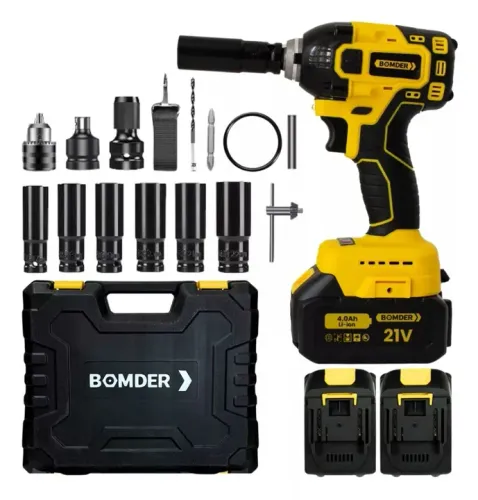 Chave de impacto Bomder com 02 baterias lithium de 21V