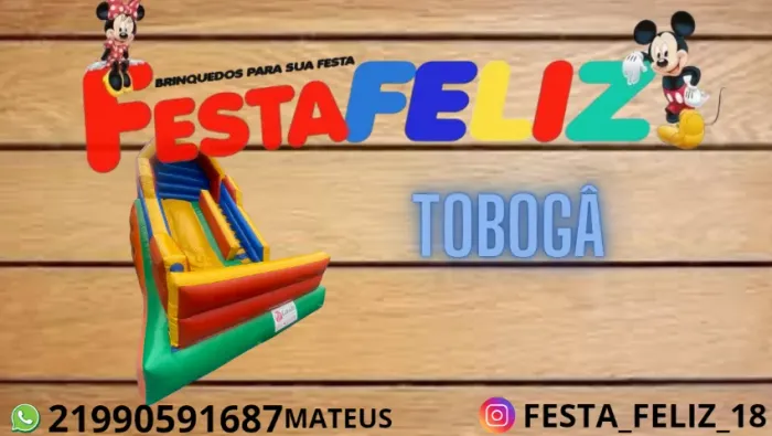 LOCAÇÃO DE TOBOGÃO INFLÁVEL