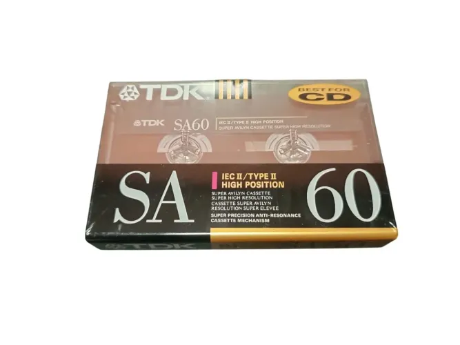 Fitas K7 tdk sa 60 min virgem e lacrada 