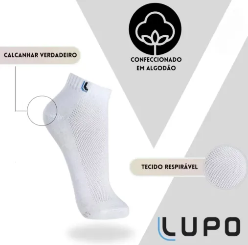 Meia Lupo 3 Pares Cano Curto