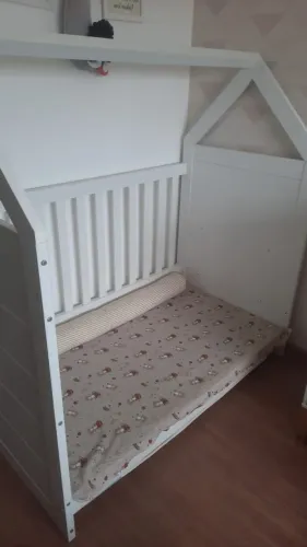 Berço Cama Montessoriano Branco Fosco Hein - Completo + Colchão 