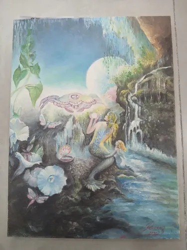 Quadro em óleo sobre tela Signo Cancer