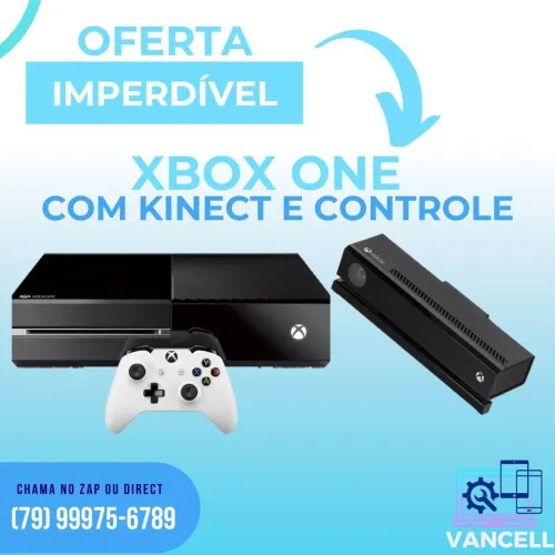 Xbox onde fat semi no controle original + um jogo e kinecta