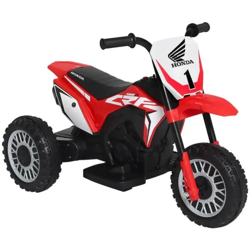 Moto Elétrica Infantil 3 Rodas CRF 450R Honda 6V Vermelha Bel