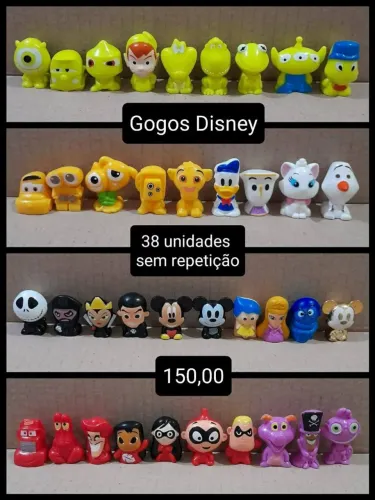 Lote 38 Gogos da Disney sem repetidos