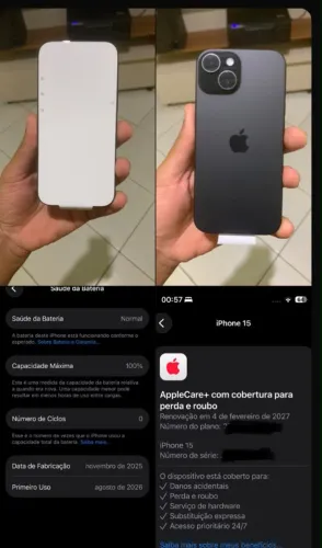 iPhone 15 (zero na caixa)