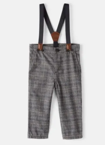 Calça com suspensorio Oshkosh tamanho 3 meses Importada (nova)
