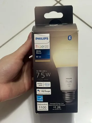 Lâmpada Inteligente Philips Hue White 75W (1100 Lúmens) - Conexão Bluetooth