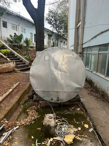 Reservatório de inox para água quente, 03 unidades