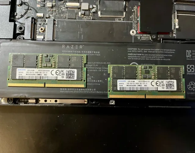 Memória ram DDR5 32gb (2x16gb) Samsung para notebook