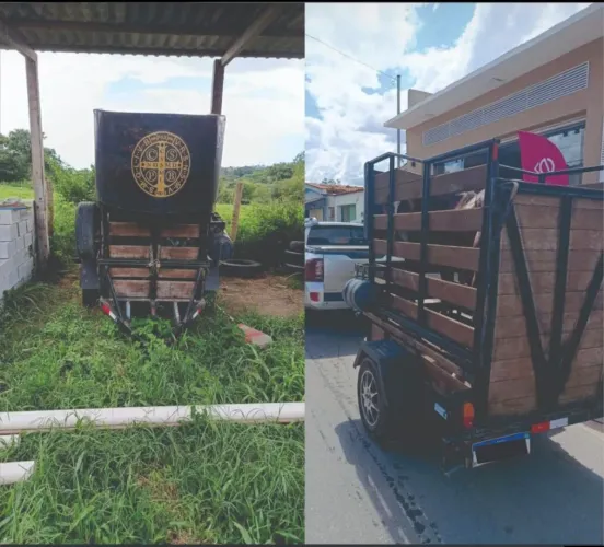 Carretinha para cavalo 